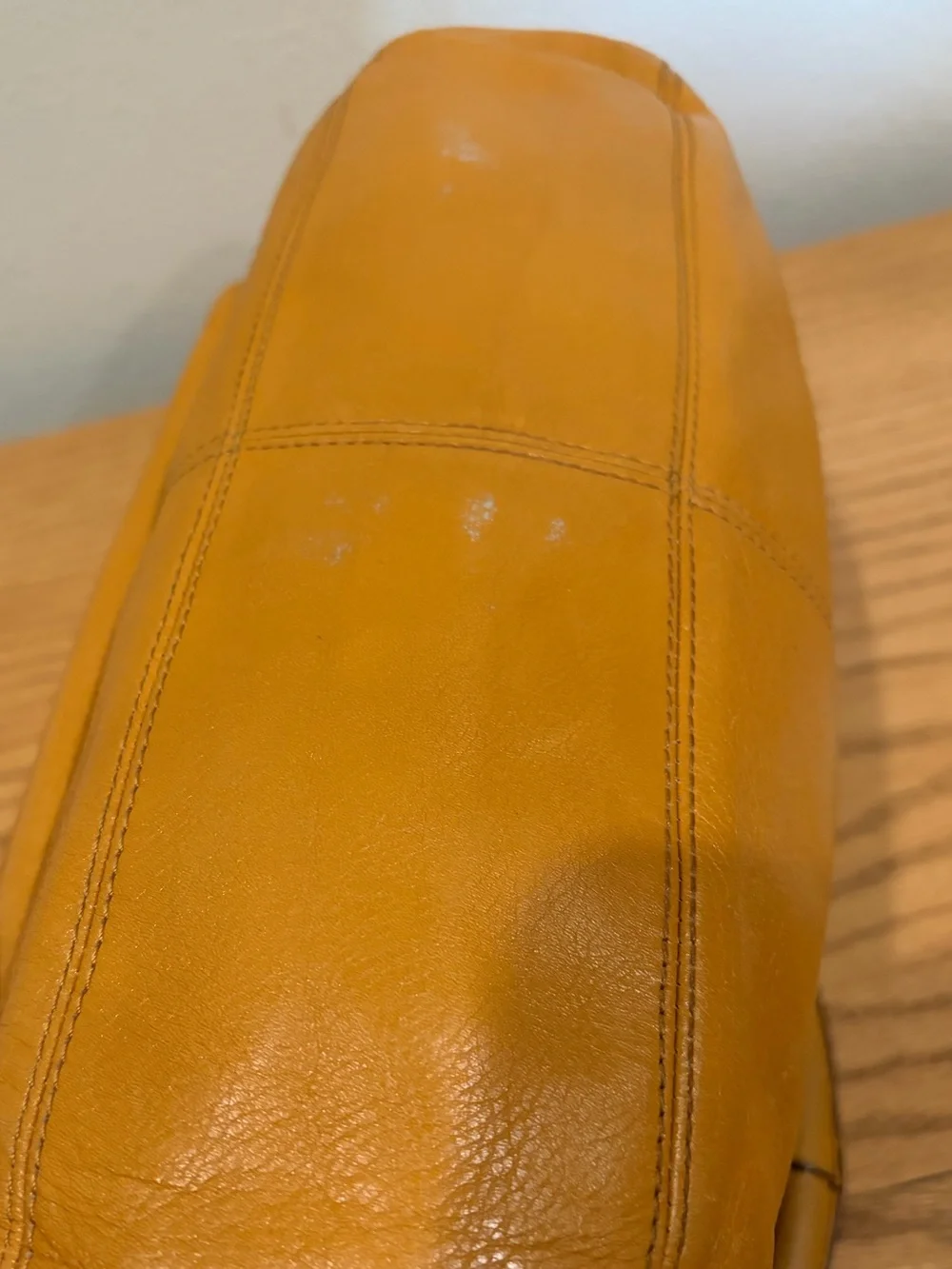 Coach Penelope Buckle Leather Hobo Shoulder Bag in Mustard